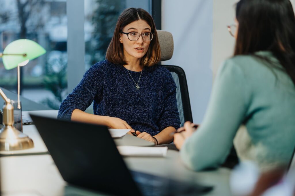 business owner discussion